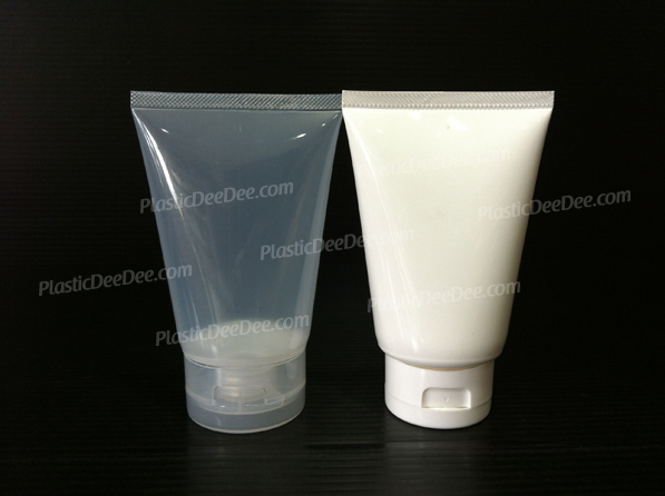 หลอดโฟมฝา Flib (ฝาเปิด-ปิด) : F1 100g. ทรงอ้วนเคลือบเงา