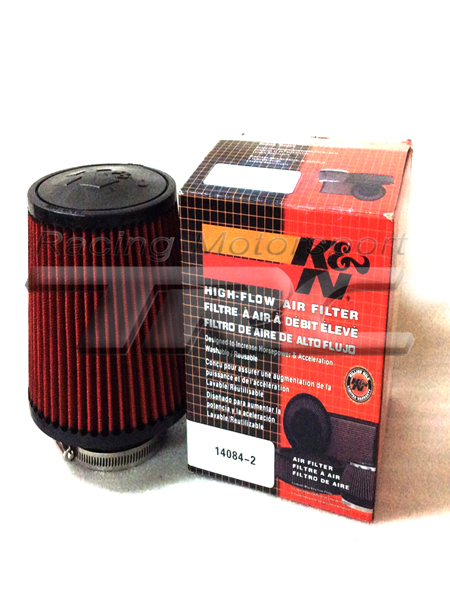 U กรองเปลือย ยี่ห้อ K&N ผ้า ปาก 3 นิ้ว รุ่นเตี้ย (S) High-flow Air Filter (14084-2)