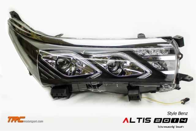 ไฟหน้า ALTIS 2014 Style Benz Projector โคมดำ CCFL  V2 รุ่นใหม่ล่าสุด  VLAND