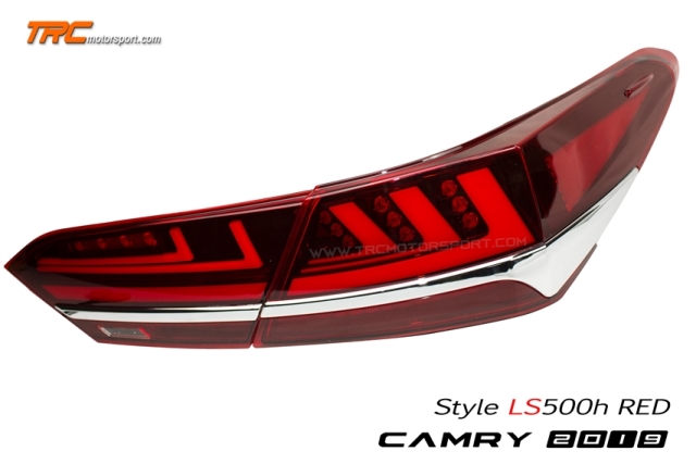 ไฟท้าย CAMRY 2019 Style Lexus Ls500h Lightbar RED สัญญาณไฟเลี้ยววิ่ง รุ่นใหม่ล่าสุด