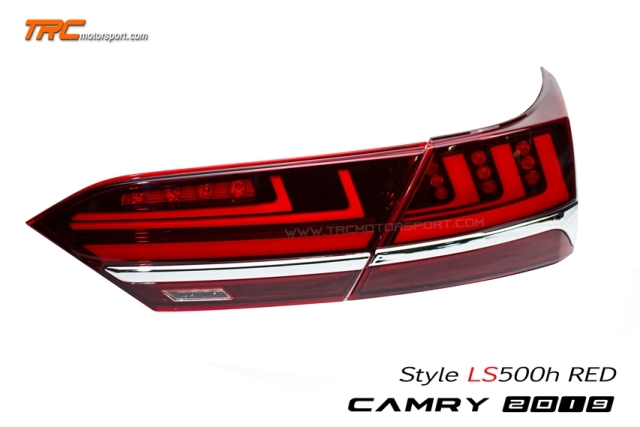 ไฟท้าย CAMRY 2019 Style Lexus Ls500h Lightbar RED สัญญาณไฟเลี้ยววิ่ง รุ่นใหม่ล่าสุด