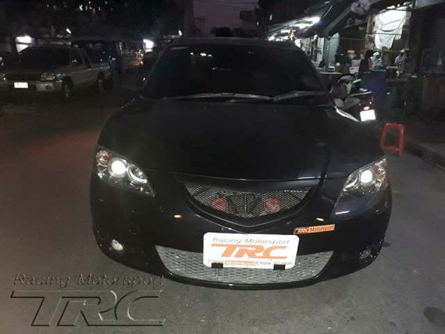 หน้ากระจัง MAZDA3 2004 4D ทรงตาข่าย  V.1 สินค้านำเข้า