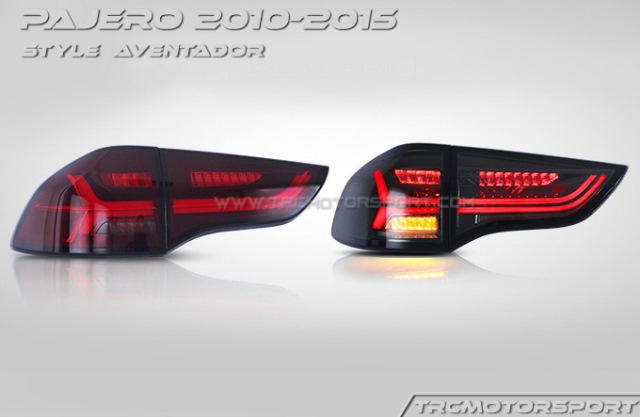 ไฟท้าย PAJERO SPORT 2010-2015 Style AVANTADOR LED Lightbar RED/SMOKE