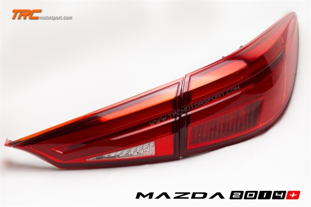 ไฟท้าย MAZDA3 2014 4D Style Sport Lightbar RED V1.0  สัญญาณไฟเลี้ยววิ่ง