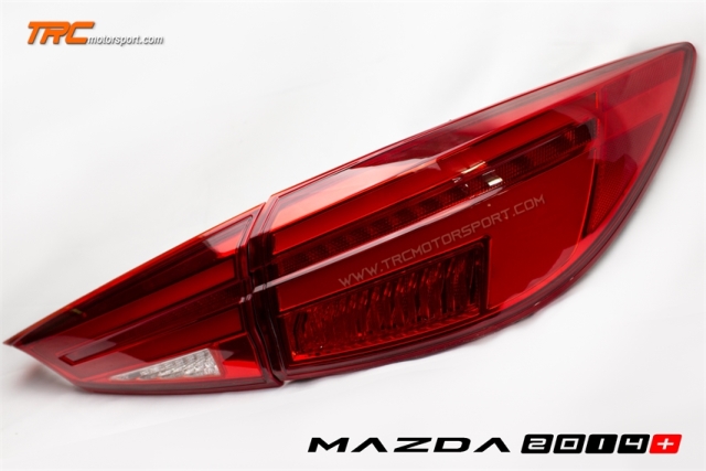 ไฟท้าย MAZDA3 2014 4D Style Sport Lightbar RED V1.0  สัญญาณไฟเลี้ยววิ่ง