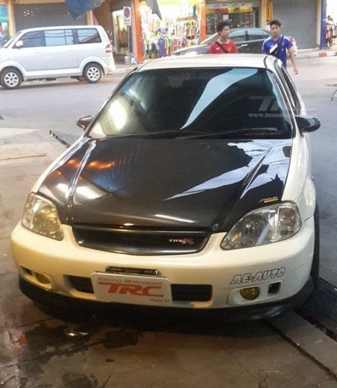 กระจกมองข้าง CIVIC 1996 3D ทรง SPOON (CABON) เนื้อกระจก นำเข้า